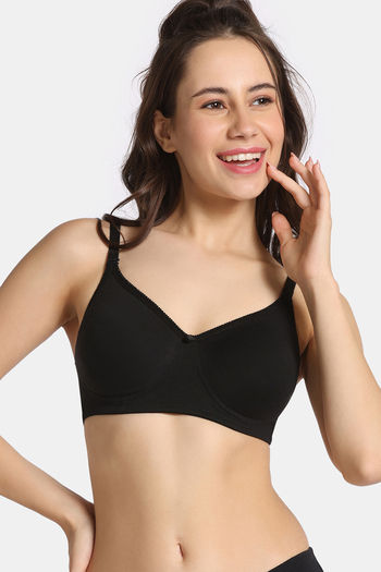 Buy Rosaline Everyday Essentials Double Layered Non Wired 3/4Th Coverage T-Shirt Bra - Tap Shoe